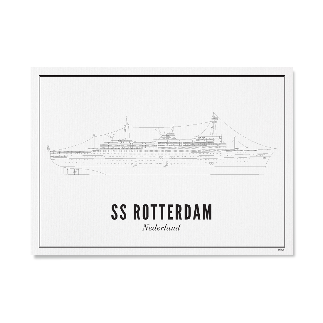 Poster van Rotterdam - SS Rotterdam Hotel | WIJCK. 
